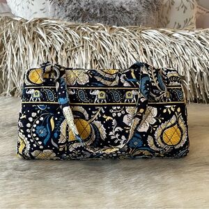 Vera Bradley Blue and Yellow Patterned Shoulder Bag